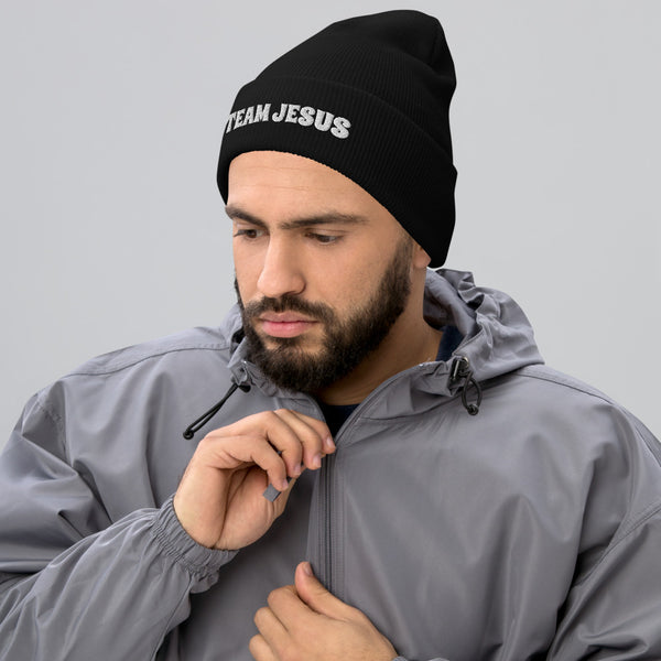 Team Jesus Cuffed Beanie