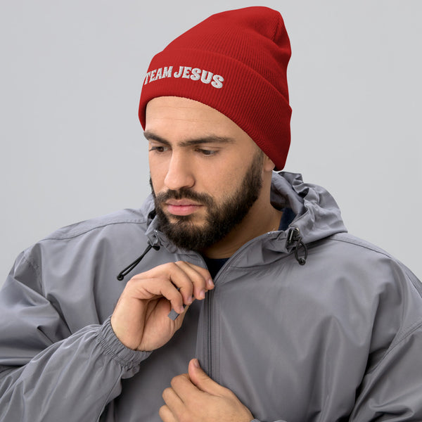 Team Jesus Cuffed Beanie