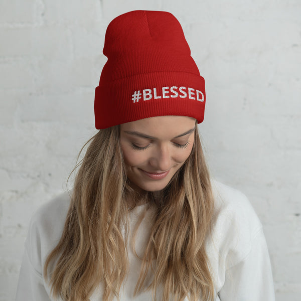 #BLESSED Cuffed Beanie