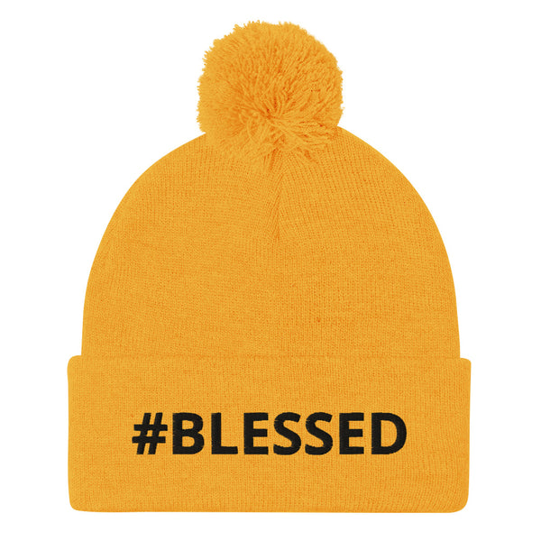 #BLESSED Pom-Pom Beanie