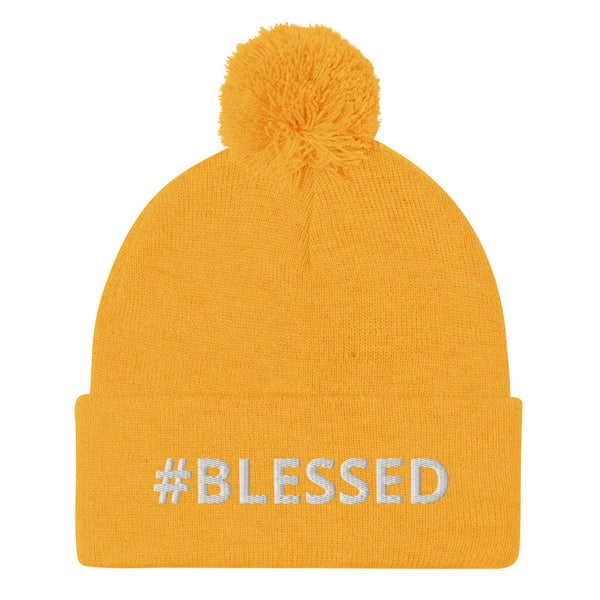 #BLESSED Pom-Pom Beanie