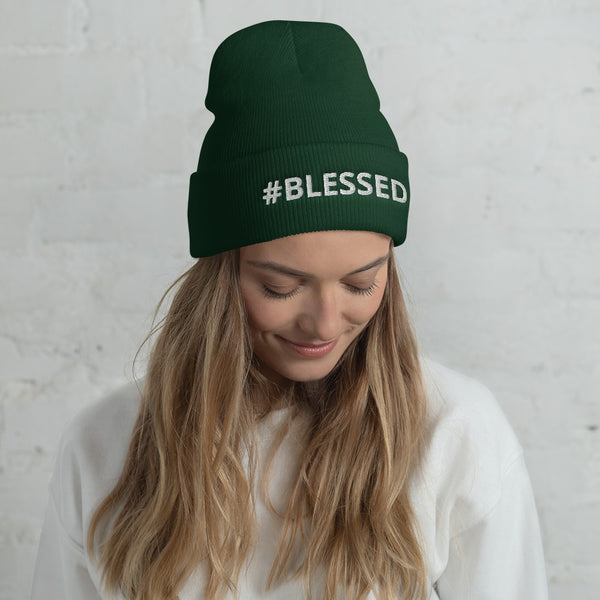 #BLESSED Cuffed Beanie