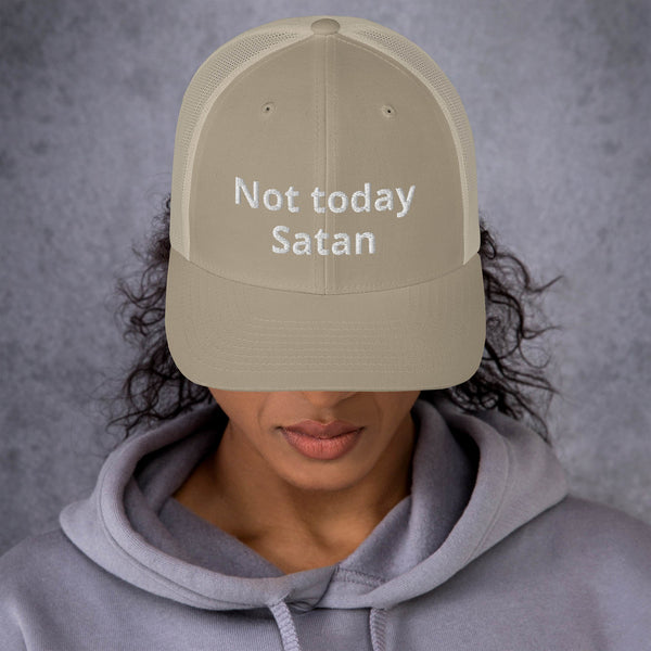 Trust God Trucker Cap White Letters